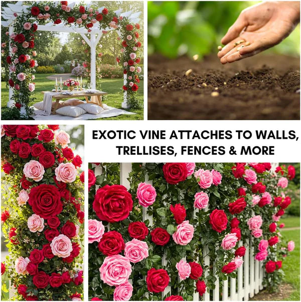 🌸 Today’s Hot Deal! Climbing Rose Vine Seeds 🌹 | Flat 50% OFF 🔥